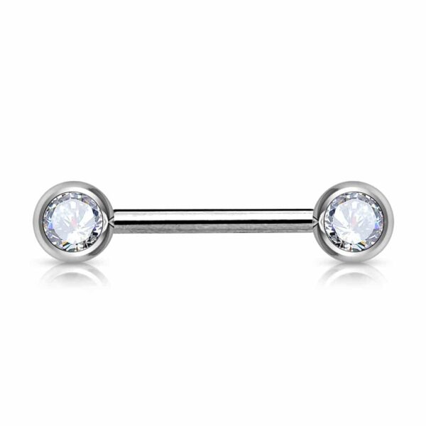 Barbell met 2 gekleurde kristallen - Afbeelding 14