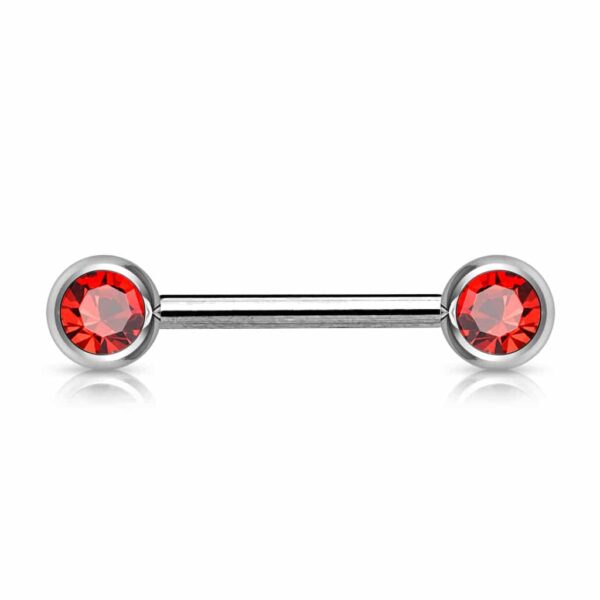 Barbell met 2 gekleurde kristallen - Afbeelding 19