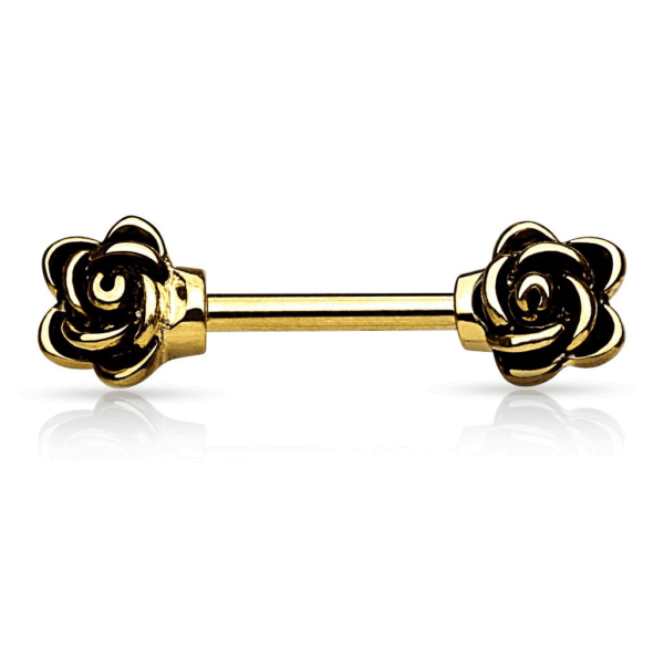 Barbell met bloempatroon balletjes