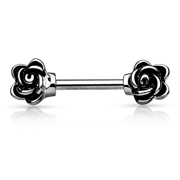Barbell met bloempatroon balletjes - Afbeelding 4