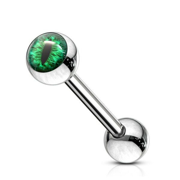 Barbell met eye-steen balletje - Afbeelding 3