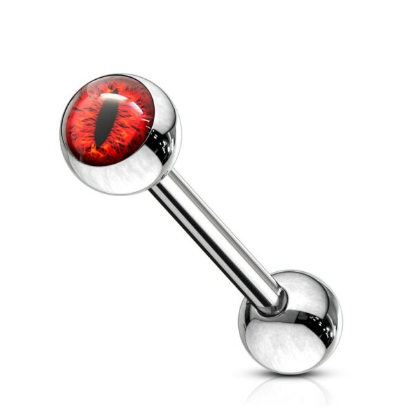 Barbell met eye-steen balletje - Afbeelding 4