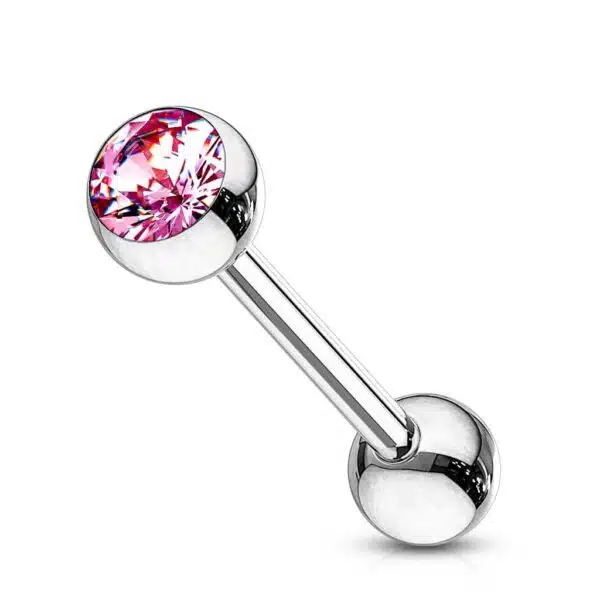 Barbell met gekleurde kristal - Afbeelding 7