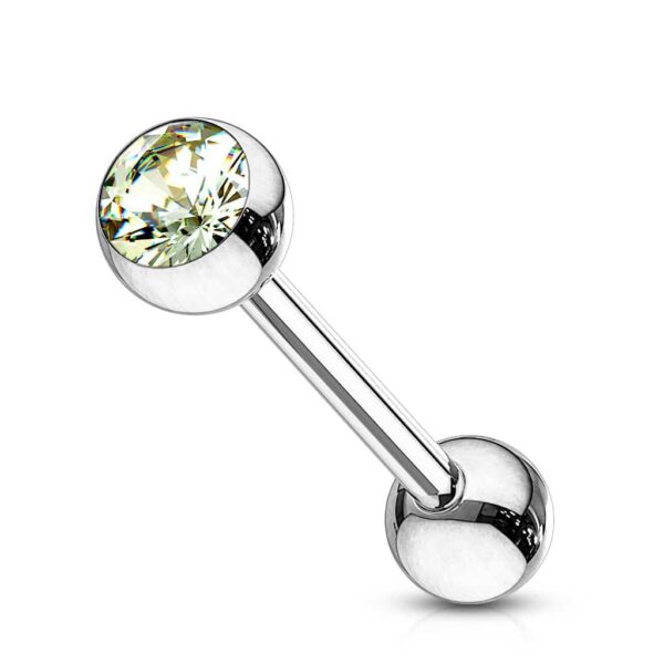 Barbell met gekleurde kristal - Afbeelding 8