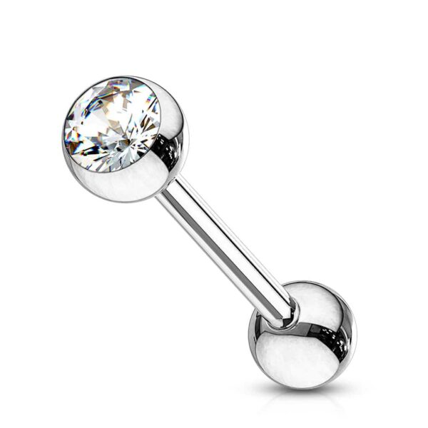 Barbell met gekleurde kristal - Afbeelding 6