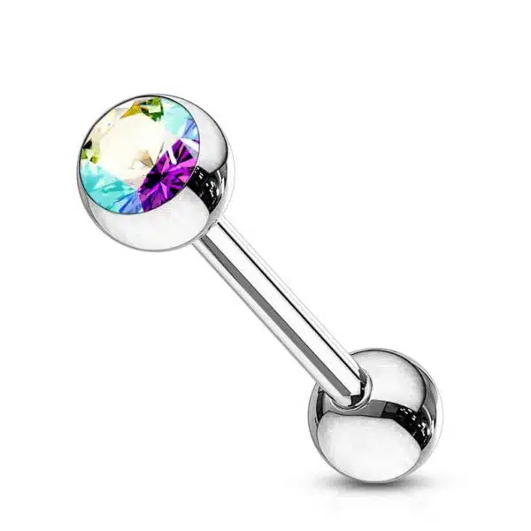 Barbell met gekleurde kristal - Afbeelding 16