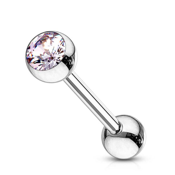 Barbell met gekleurde kristal - Afbeelding 11