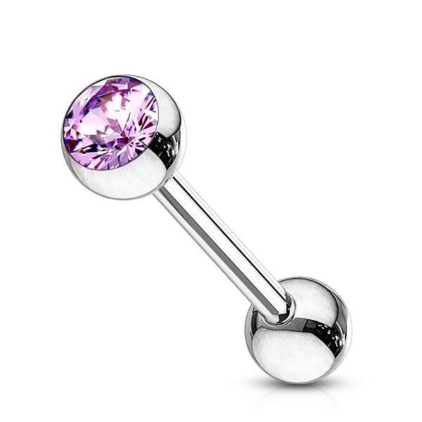 Barbell met gekleurde kristal - Afbeelding 14