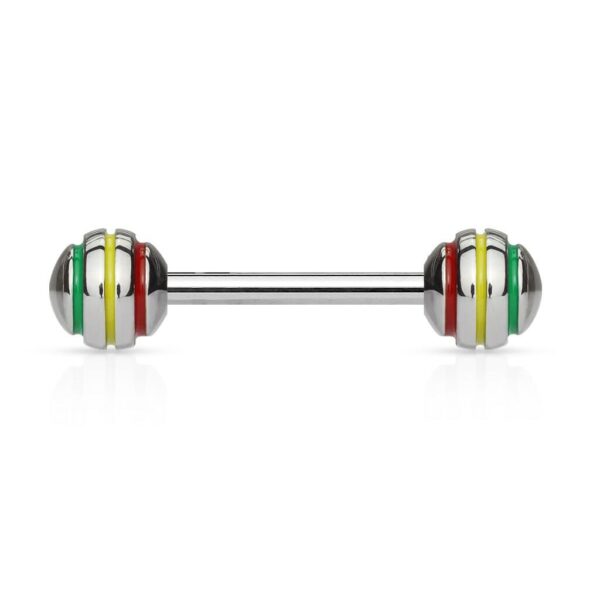 Barbell met strepen van epoxy - Afbeelding 2