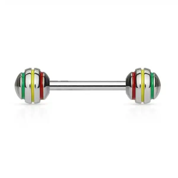Barbell met strepen van epoxy - Afbeelding 2