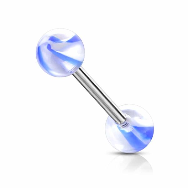 Barbell met twee kleuren acrylbal - Afbeelding 4