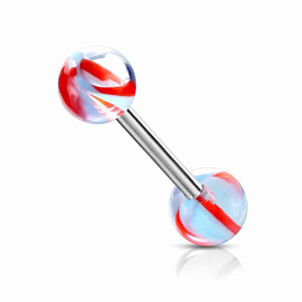 Barbell met twee kleuren acrylbal - Afbeelding 5
