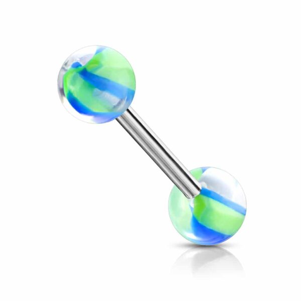 Barbell met twee kleuren acrylbal - Afbeelding 7