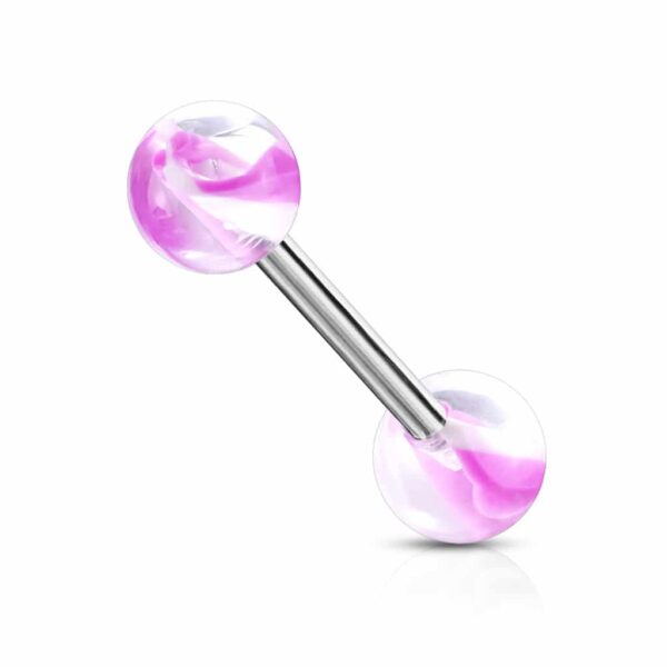 Barbell met twee kleuren acrylbal - Afbeelding 8