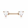 Barbell tepelpiercing hartjes stenen in kleur - Afbeelding 7