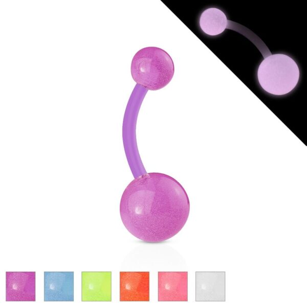 Bioflex barbell in volledige kleur glow in the dark