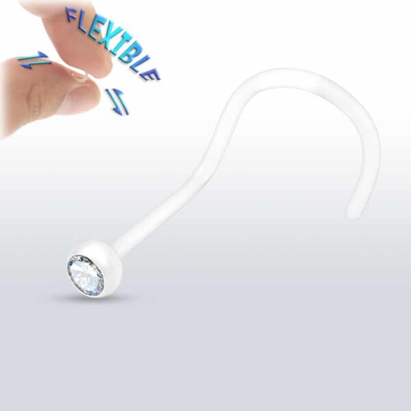 Bioflex neus screw met kristal - Afbeelding 6