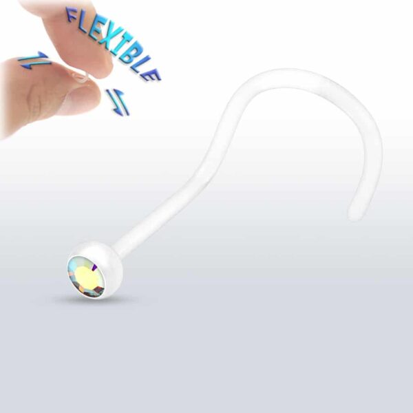 Bioflex neus screw met kristal - Afbeelding 4