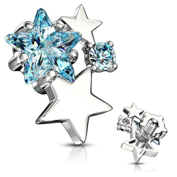 Dermal top met sterren en kristallen - Afbeelding 4