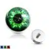 Dermal top voorzien van een oog in verschillende kleuren