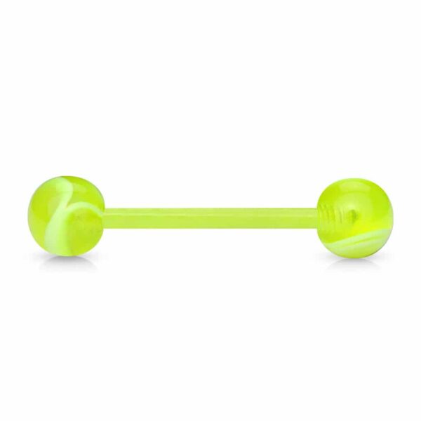 Flexibele barbell met marmerlook balletjes - Afbeelding 7