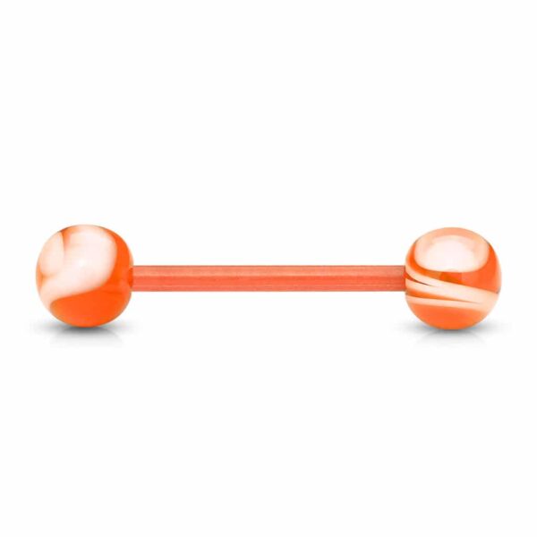 Flexibele barbell met marmerlook balletjes - Afbeelding 9