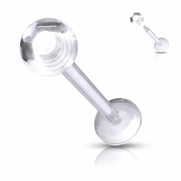 Flexibele labret van Bioflex acryl