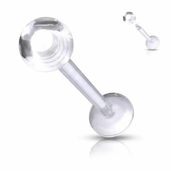 Flexibele labret van Bioflex acryl