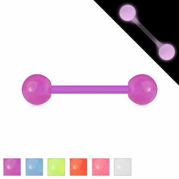 Glow in the dark barbell