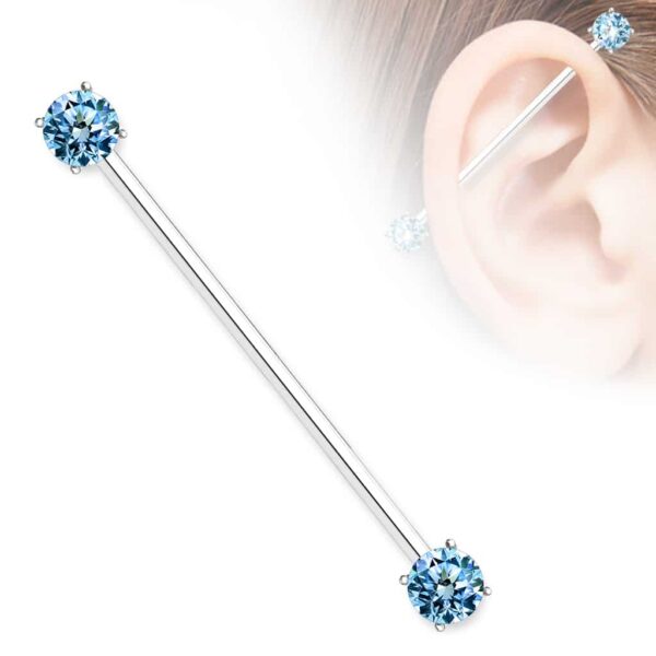 Industrial barbell net heldere gekleurde steen - Afbeelding 5