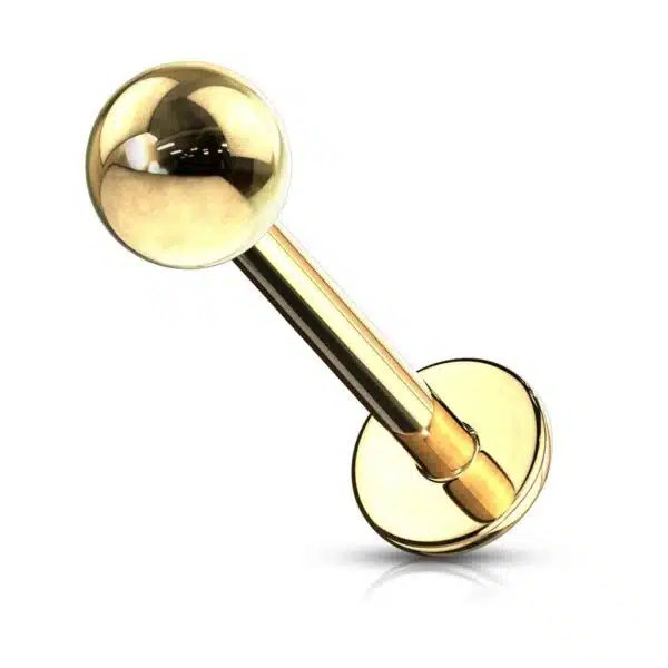 Labret met goudkleur coating - Afbeelding 3