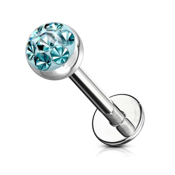 Labret met helder Oostenrijks kristal - Afbeelding 12