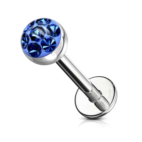 Labret met helder Oostenrijks kristal - Afbeelding 6