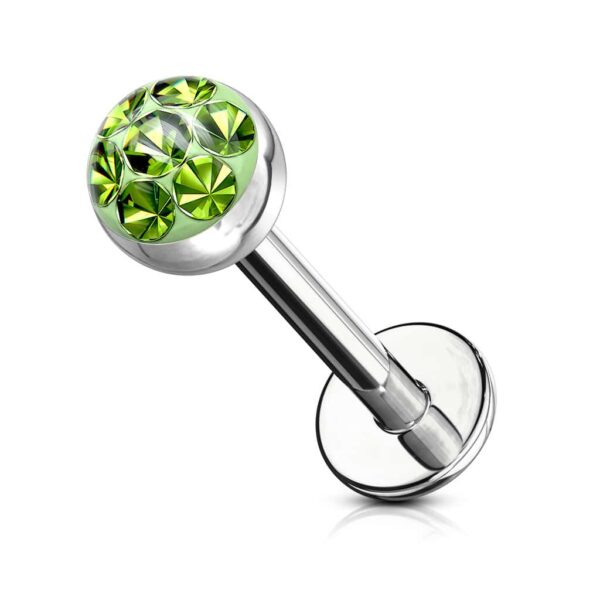 Labret met helder Oostenrijks kristal - Afbeelding 9