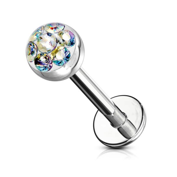 Labret met helder Oostenrijks kristal - Afbeelding 5
