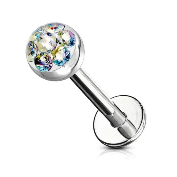 Labret met helder Oostenrijks kristal - Afbeelding 5