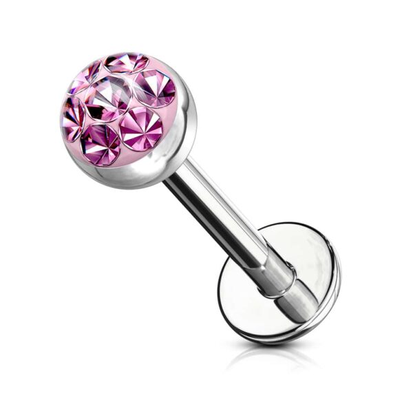 Labret met helder Oostenrijks kristal - Afbeelding 11