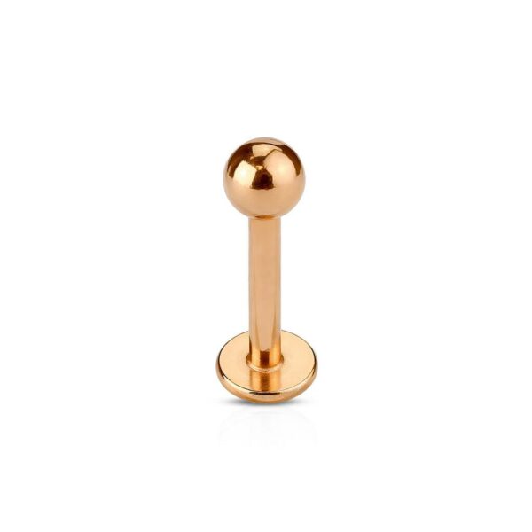 Labret met rose goudkleur coating