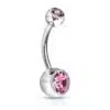 Navelpiercing met Acryl balletjes met steen - Afbeelding 5