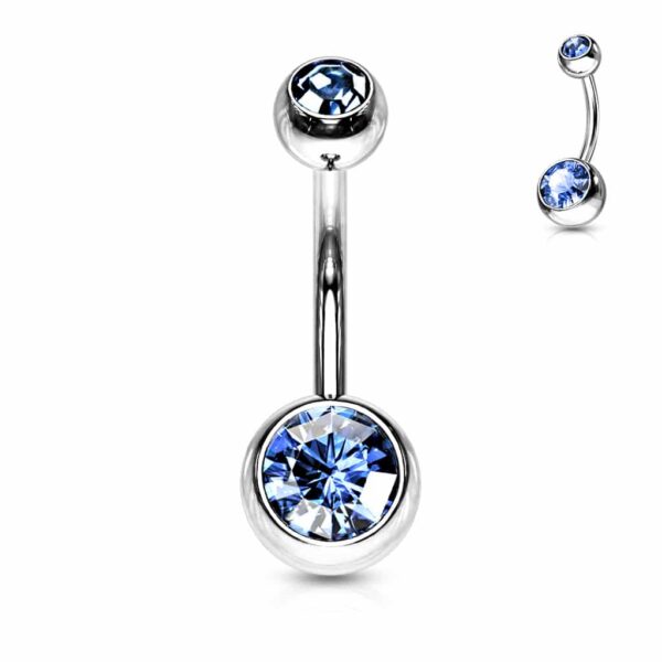 Navelpiercing met dubbele steen - Afbeelding 30