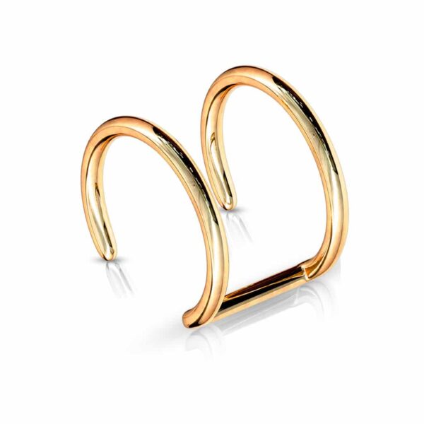 Neppe gekleurde helix piercing double - Afbeelding 7