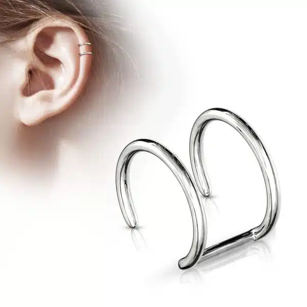 Neppe helix piercing double