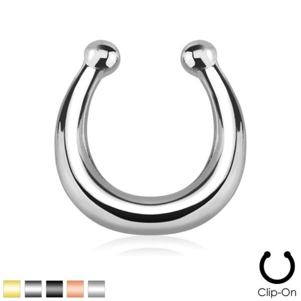 Neppe septum piercing in verschillende kleuren