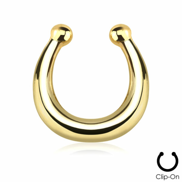 Neppe septum piercing in verschillende kleuren - Afbeelding 2