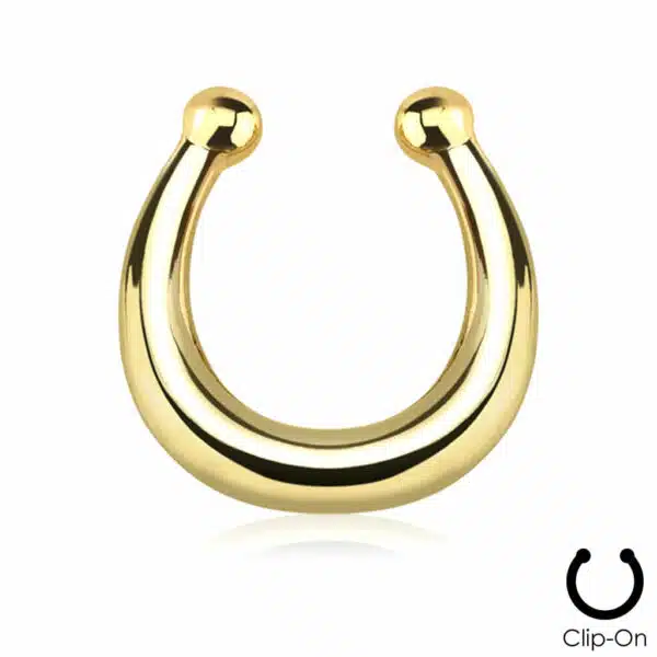 Neppe septum piercing in verschillende kleuren - Afbeelding 2