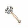 Neus bone piercing met kristal pong-set - Afbeelding 22