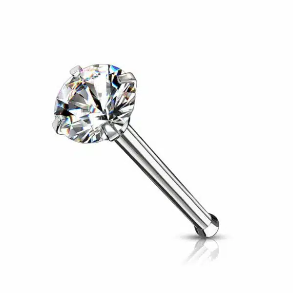 Neus bone piercing met kristal pong-set - Afbeelding 8