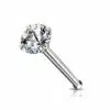 Neus bone piercing met kristal pong-set - Afbeelding 18