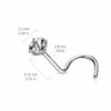 Neus screw met prong-set in verschillende kleuren - Afbeelding 4