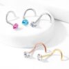 Neus screw met prong-set in verschillende kleuren - Afbeelding 7